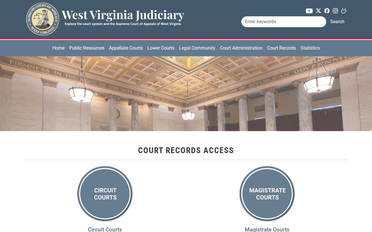 Jefferson County court docket gateway for Circuit and Magistrate records
